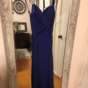 BCBG royal blue long dress, size 6